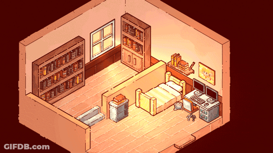 Mini House Exploding Day And Night GIF
