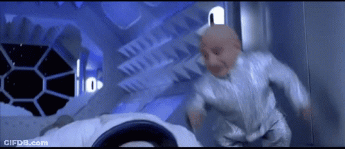 Mini Me Fighting Austin Powers GIF