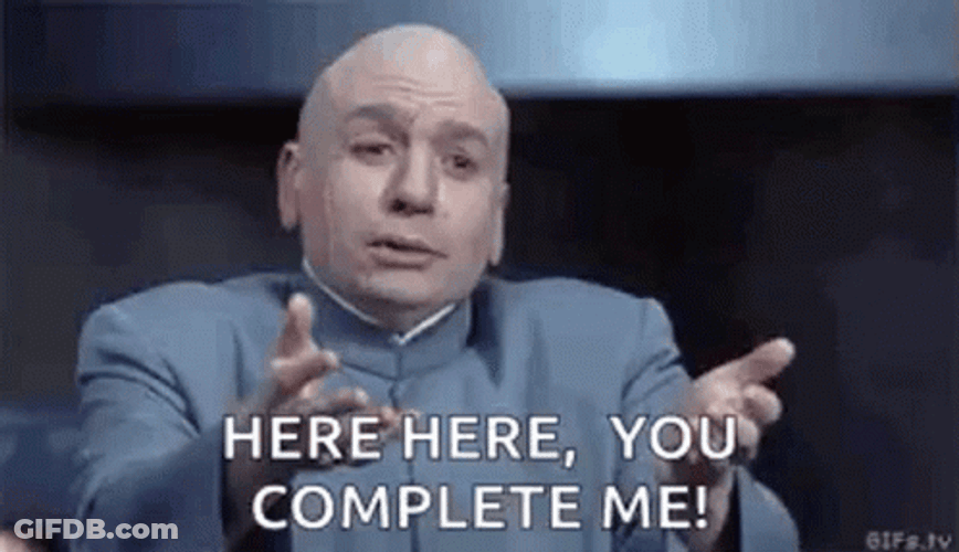 Mini Me Here Here You Complete Me GIF