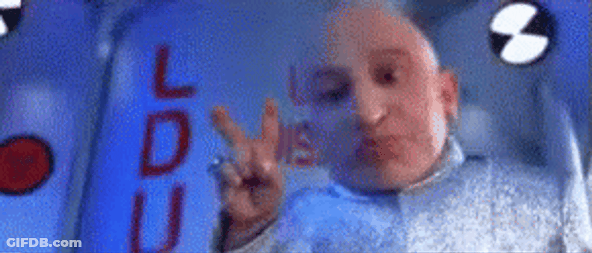 Mini Me Peace Sign GIF