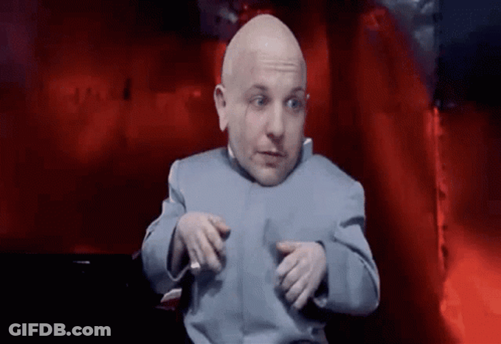 Mini Me Pointing GIF