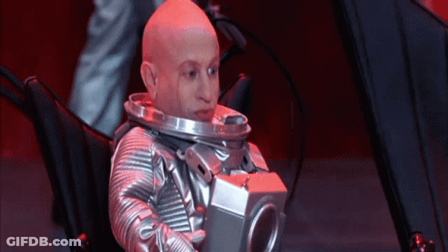 Mini Me Wearing Space Suit GIF