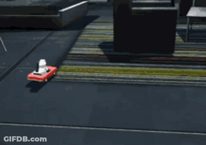 Mini Monokuma In A Car GIF