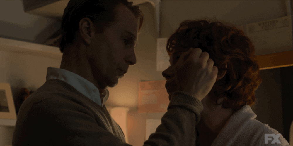 Mini Series Gwen Verdon And Bob Fosse Caressing GIF