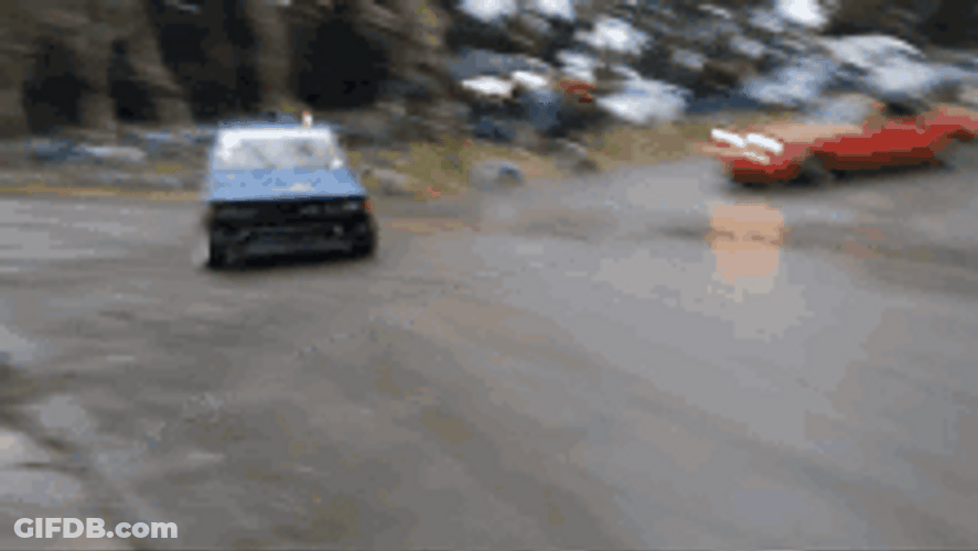 Mini Truck Fastly Drifting GIF