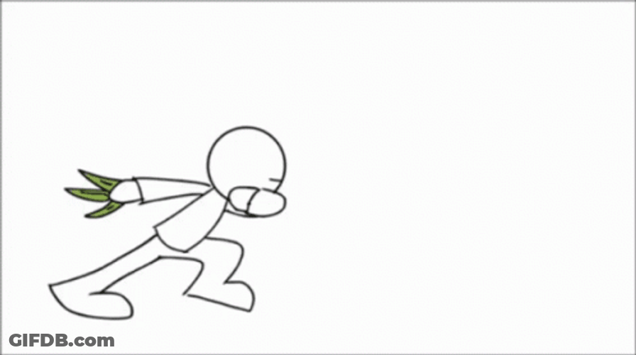 Minimalist Animation Smack Attack GIF