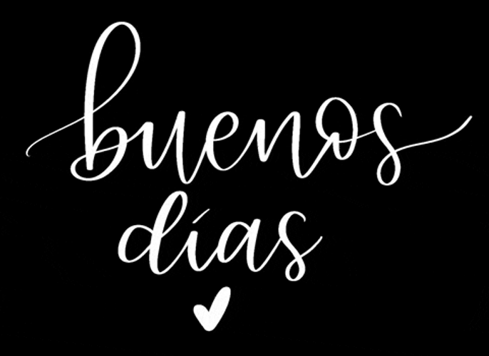 Minimalist Buenos Dias GIF