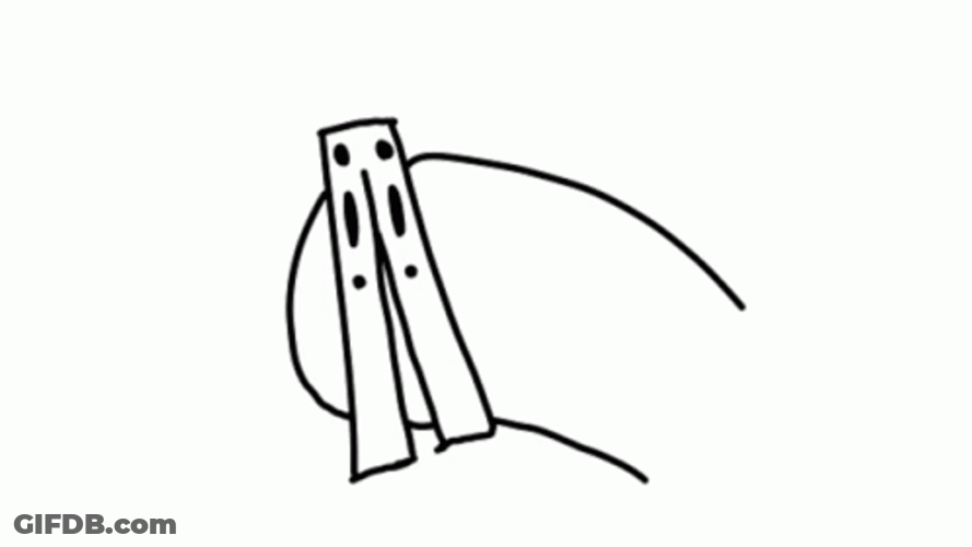 Minimalist Butterfly Knife Art GIF