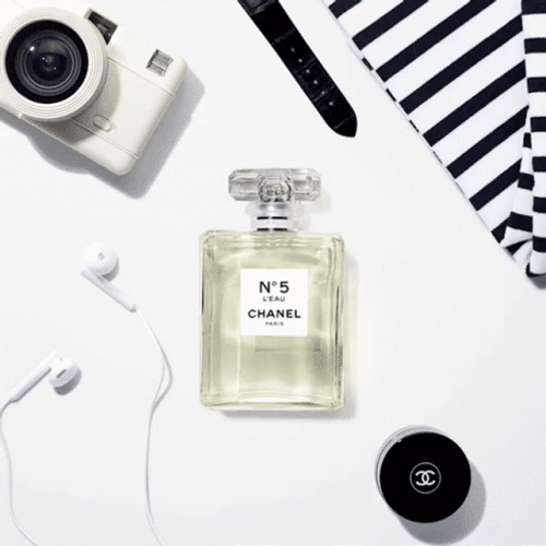 Minimalist Chanel No 5 Perfume GIF