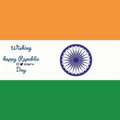 Minimalist India Happy Republic Day GIF