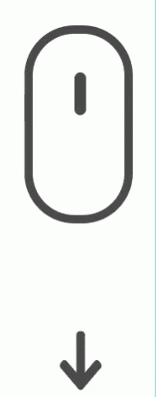 Minimalist Mouse Arrow Down GIF