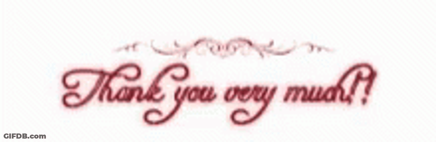 Minimalist Thank You Clipart GIF
