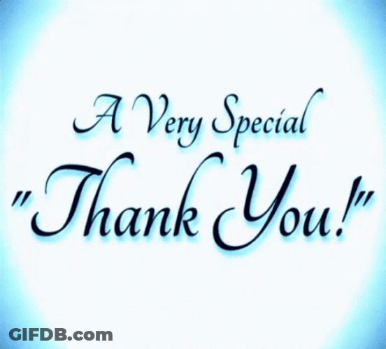 Minimalist Thank You Very Much GIF