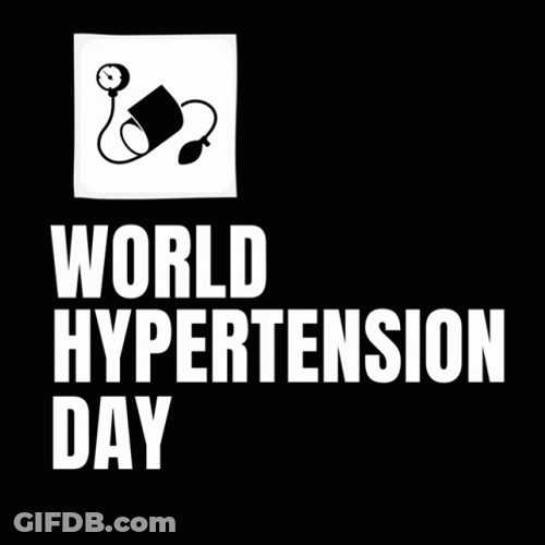Minimalist World Hypertension Day High Blood Pressure GIF