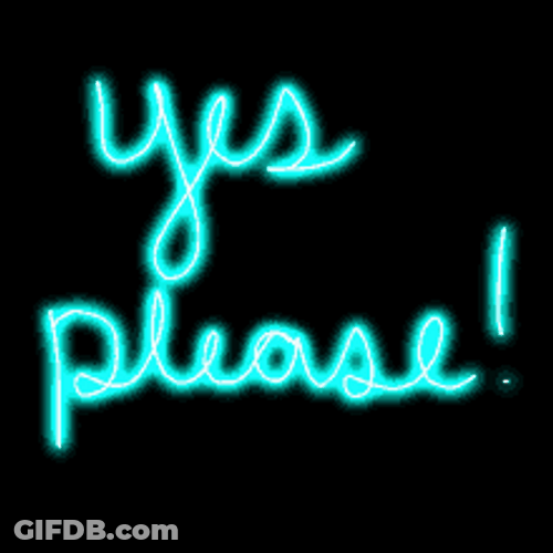 Minimalist Yes Please GIF