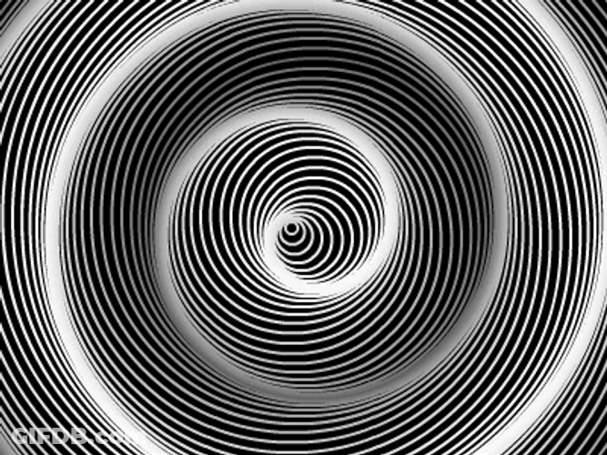 Minimalistic Spiral Loop GIF