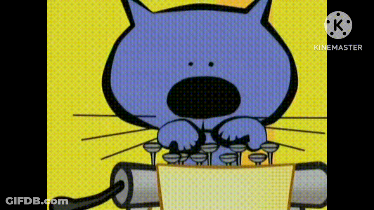 Minimax Cat And Dog With Typewriter GIF