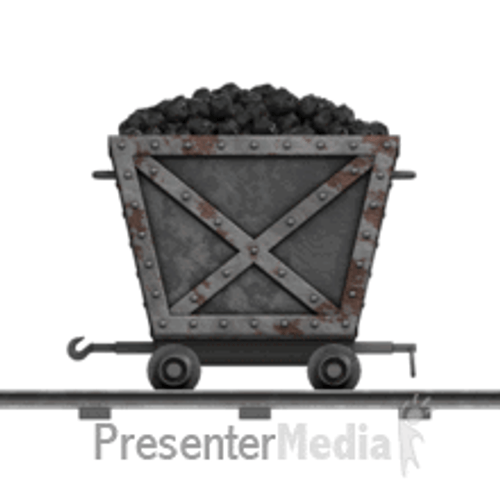 Mining Cart On Railroad GIF