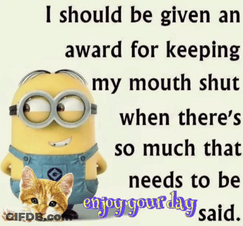 Minion And Cat Saying I Should Be Given An Award GIF
