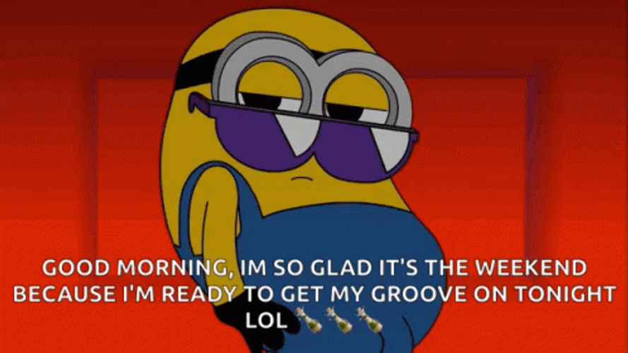 Minion Dance 4 Day Weekend GIF