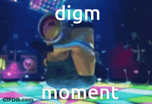 Minion Dancing Digm Moment GIF