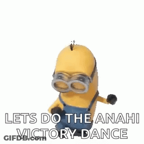 Minion Happy Victory Dance GIF