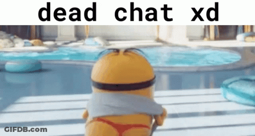 Minion In Bikini Standing By Pool Dead Chat XD GIF