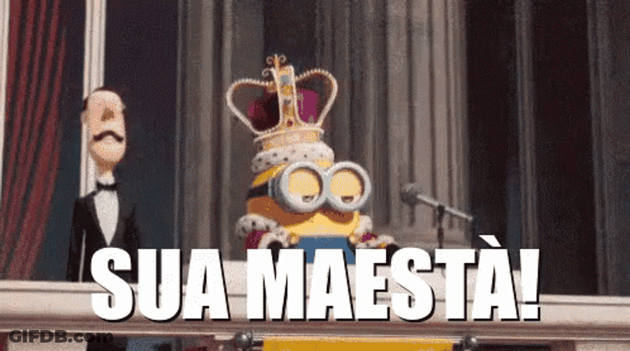 Minion King Bob Sua Maesta GIF