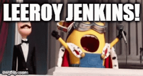 Minion Leeroy Jenkins GIF