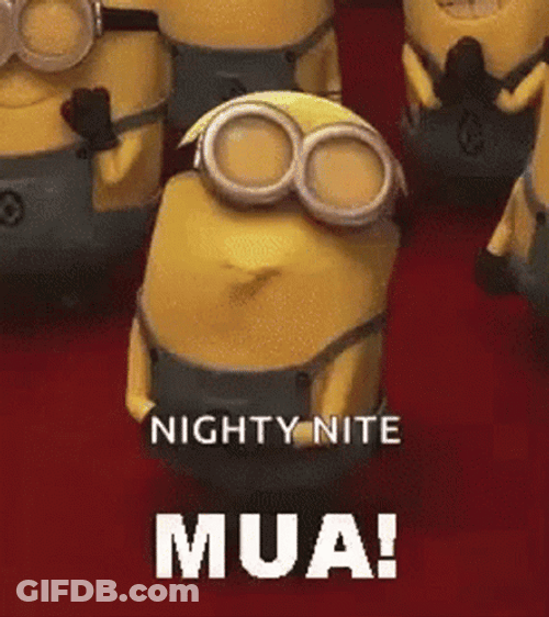 Minion Nighty Night Mua GIF