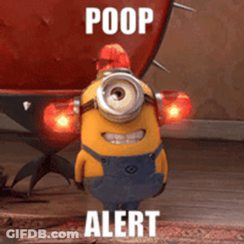 Minion Poop Alert Diarrhea Meme GIF