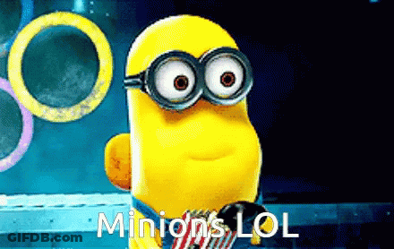 Minion Saying Minions LOL GIF
