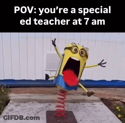 Minion Statue With Red Tongue GIF