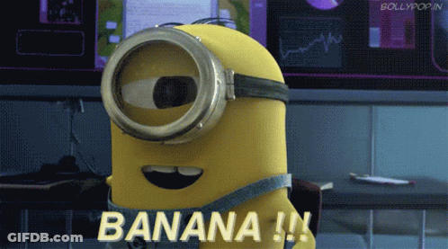 Minion Wearing Goggles Saying Banana GIF