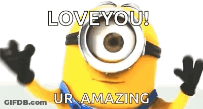 Minion With Big Eye Hugging GIF