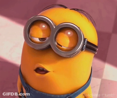 Minion With Goggles Close Up GIF
