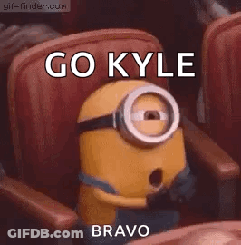 Minion With Open Mouth Saying Go Kyle Bravo GIF