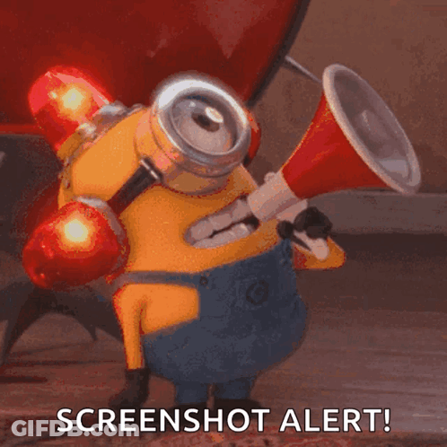 Minion With Queizi Alert GIF