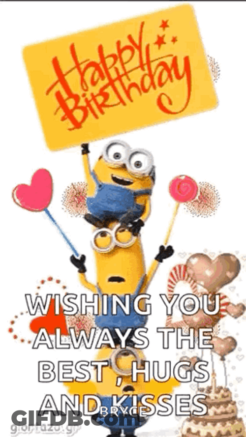 Minions Birthday Celebration Meme GIF