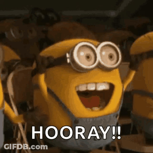 Minions Celebrating Hooray GIF