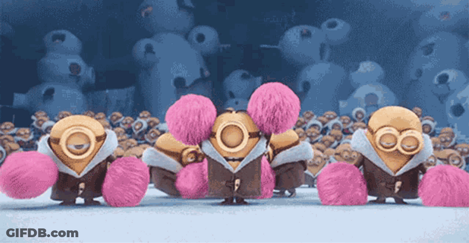 Minions Cheering Squad GIF