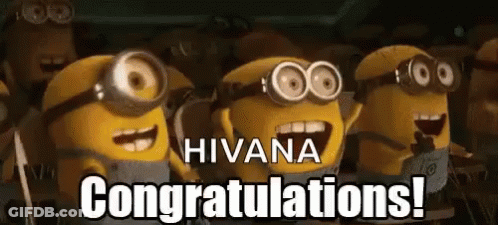 Minions Congratulating Hivana GIF