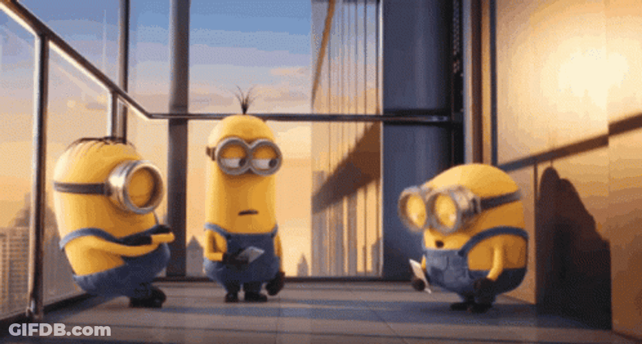 Minions Despicable Me Inside Elevator GIF