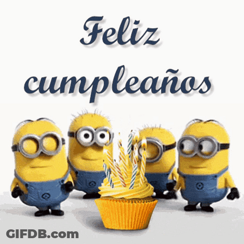 Minions Feliz Cumpleaños GIF