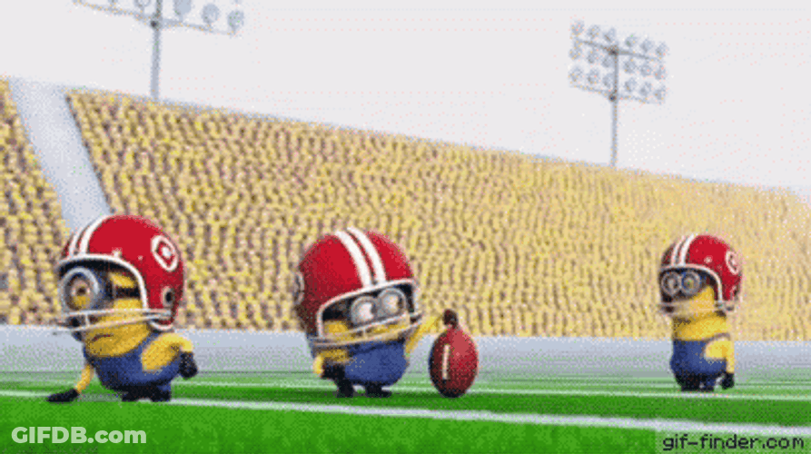 Minions Football Kickoff GIF
