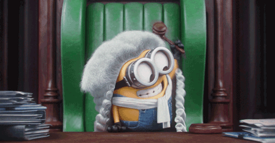 Minions Judge Bob GIF