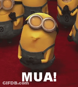 Minions On Red Carpet One In Goggles Says Mua GIF