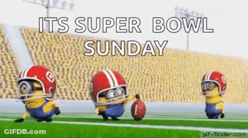 Minions Playing Football On Super Bowl Sunday GIF
