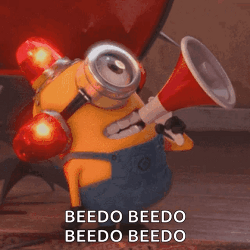 Minions Siren Ambulance Imitation GIF