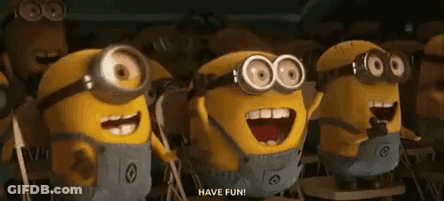 Minions Smiling In Classroom GIF